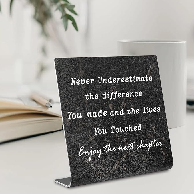 Retirement Gifts for Women,Men, Co-workers, Retired Gifts Goodbye Coworkers Leaving New Job Gifts Office Retirement Decorations On Shelf Table Desk for Living Room Office Bedroom dksg6