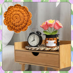 Wavwavw 3 Pack Teacher Appreciation Gift Positive Flower Handmade Crochet Doll Thank You for Helping Me Grow Gifts Back to School Gifts for Women Teacher(Flower with Grad Cap)