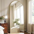 Dewfig Arched Gold Full Length Mirror, 57"X20" Large Floor Mirrors, Full Body Mirror for Leaning or Hanging, Standing Mirrors for Bedroom, Living Room,Dressing Room, Aluminum Alloy Frame, Gold