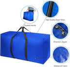 Extra Large Moving Bags with Strong Zippers & Carrying Handles, Storage Bags Storage Totes for Clothes, Moving Supplies, Space Saving Oversized Storage Bag Organizer for Moving, Traveling (4 Pack)