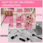 Geelin 6 Pack Acrylic Risers for Display Acrylic Cube Boxes Risers Display Stands with Hollow Bottoms Decorative Stand for Jewelry Candy Table Decor 6 Sizes(Pink,3 to 8 Inch,Square)