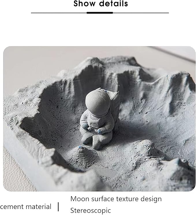 Cool Ashtray, Home Decor, Moon Space Elements, Portable Modern Ashtray Cigar Ashtray Outdoor Indoor Desktop Smoking Ashtray Home Office Fashion Decor Gifts For Men And Women