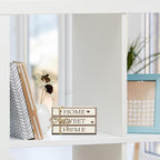 Mini Decorative Books For Home Decor, Small Wood Book Stack For Table Decor, Home Sweet Home decoration Books For Living Room Bookshelf, Farmhouse Stacked Books decoration（L53)