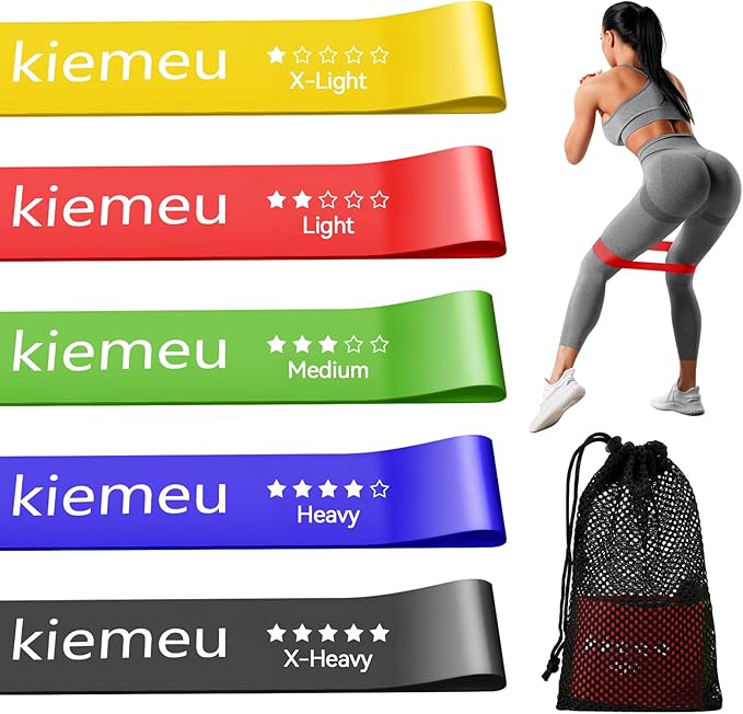 Mini Loop Resistance Bands for Working Out Legs, Elastic Stretch Bands for Exercise Loop Bands, Rubber Exercise Bands for Physical Therapy and Rehab, 6 cm Upgraded Version
