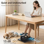 Under Desk Elliptical Exercise Machine, Electric & Portable Ellipse Leg Exerciser, Quiet Seated Pedal Elliptical for Seniors Adult with Remoter, 12 Adjustable Speeds, 2 Modes for Home Office