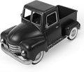 Farmhouse Black Truck Decor, Metal Pickup Farm Trucks Planter, Vintage Truck Christmas Decoration,Decorative Tabletop Storage