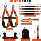 Upgraded Pull Up Assistance Bands, Heavy Duty Resistance Bands with Handles, Exercise Band with Door Anchor, Adjustable Workout Band Set for Pull Up Bar, Full Body Strength&Muscle Training, Home Gym