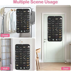 3 Pack Hanging Jewelry Organizer, 80 Clear Pockets earring organizer and storage, Accessories holder organizer for Closet, Jewelries, Necklace, Travel
