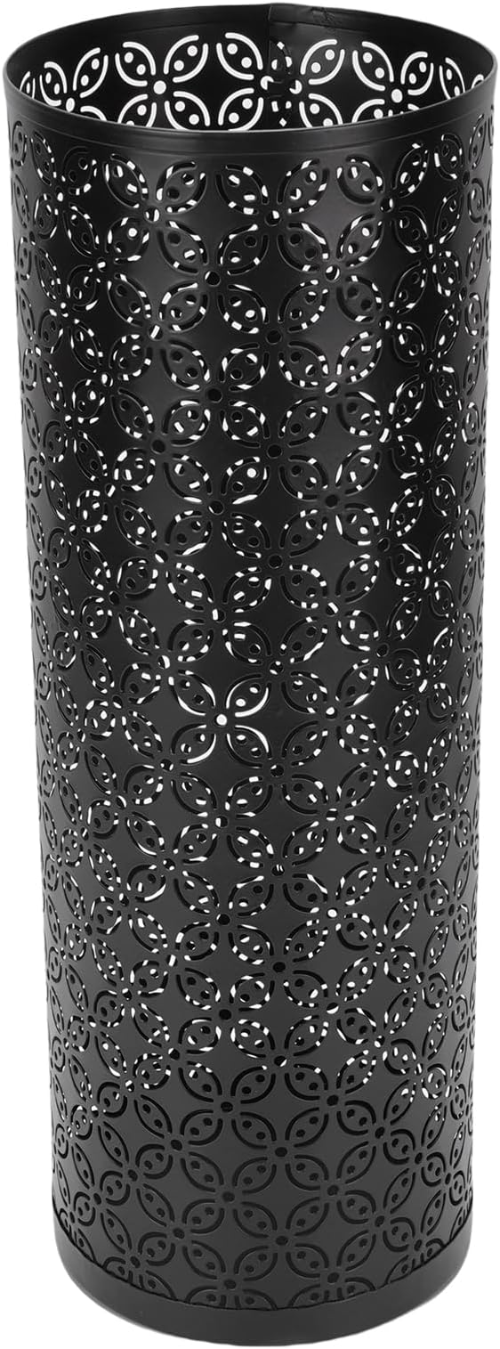 Metal Round Umbrella Stand Rack, FreeStanding Umbrella Holder for Entryway, Home, Office (Black)