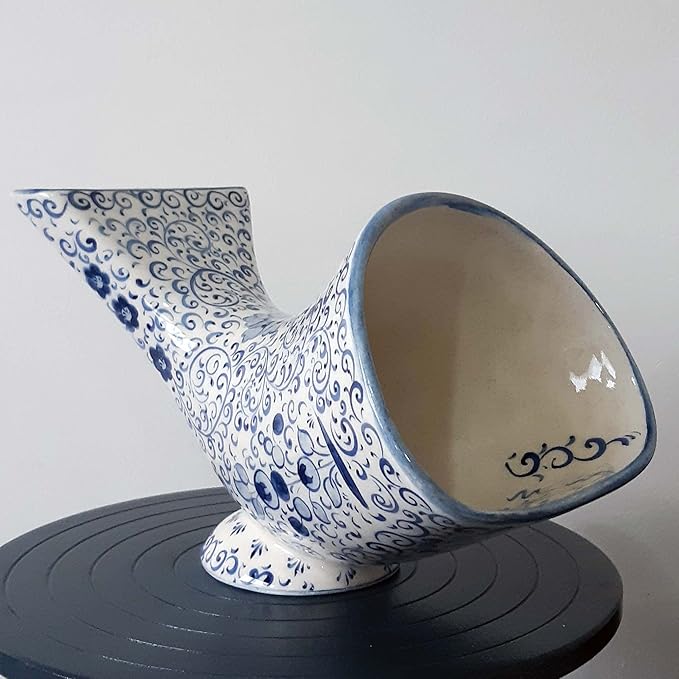 Handmade Ceramic Gramophone Speaker Amplifier Sound Bomb "Cerasound" Gift for Him Gift for Her
