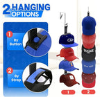 Hat Organizer for Baseball Caps, Over the Door Hat Rack with 10 Display Hooks and Hanger, 2-Way Hanging Hat Storage and Hat Holder for Bedroom, Entryway or Garage Doors – 1 Pack