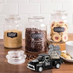 Hooqict Coffee Decor for Coffee Bar Metal Truck with Coffee Beans Burlap Sack for Farmhouse Kitchen Decor Coffee Station Home Coffee Bar Accessories Vintage Pickup Coffee Shop Decor