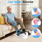 HOTWAVE Under Desk Elliptical Exercise Machine, Ellipse Leg Exerciser Electric as Seen on TV While Sitting for Seniors with Remote Control & 12-Speeds, Seated Foot Pedal Exercise Training Equipment