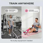Pedal Resistance Band with Handles, Fabric Non-Slip Foot Pedals for Stable Home Workout, Low-Impact Full Body Exercise Band for Women, Stretching, Strength Training & Daily Mobility