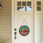 Classroom Teacher Door Sign Classroom Signs 12x12in Welcome Classroom Door Sign Teacher Wreath for Classroom Rainbow Hanging Plaque You are Amazing Welcome Poster for School Classroom Bulletin Board