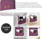 Sofa Armrest Organizer, Remote Control Holder for Recliner Couch, Arm Chair Caddy with 5 Pockets for Magazine, Tablet, Phone, iPad