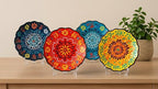 Turkish Handmade Ceramic Decorative Plate 7.08” (18 cm) – Hand-Painted Wall Hanging Art, Ottoman Anatolian Motif, Boho Mediterranean Home Decor Accent, Unique Artisan Craft Gift