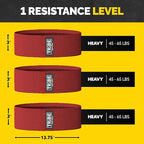 Tribe Lifting Fabric Resistance Bands for Legs - Workout Bands Resistance Bands for Men and Women - Booty Bands for Working Out - Exercise Bands Resistance Bands Set - Elastic Bands for Exercise