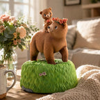 AIDLNS Sunshine of Mom’s Heart - Handcrafted Resin Bear Music Box, Rotating Collectible Figurine, Plays You are My Sunshine – Mother and Daughter Bear Gift for Birthday, Christmas & Home Decor