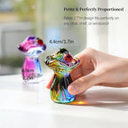 H&D HYALINE & DORA Cute Crystal Mushroom Figurine Mini Colorful Mushroom Ladybug Figurines for Fairy Garden Terrarium Accessories Decor