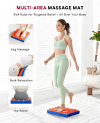 HAPBEAR Exercise Balance Pad - 15"x12" Non-Slip Textured Foam Balance Pad with 2-in-1 Stability & Massage - 2.2" Thick TPE Layer with Soft Cushioning + EVA Massage Layer for Physical Therapy, Core Training & Massage