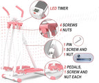 HOTWAVE Air Walker Exercise Machine, Home Space Walker Aerobic Stepper, Foldable Elliptical for Small Spaces - Cross Trainer Glider Exercise Machine for Men and Women Fitness Equipment