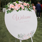 TITA-DONG 25.6inch Artificial Rose Peony Flower Swag, Front Door Peony Floral Arch Garland Swag Hydrangeas Eucalyptus Leaves Wreath for Wedding Arch Front Door House Wall Decoration(Pink)