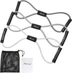 HPYGN Resistance Bands, Figure 8 Exercise Bands for Women Men, 8 Shaped Resistance Bands for Arms, Chest Expander, Yoga Gym Fitness Pulling Rope 8 Word Elastic for Exercise Muscle Training Tubing