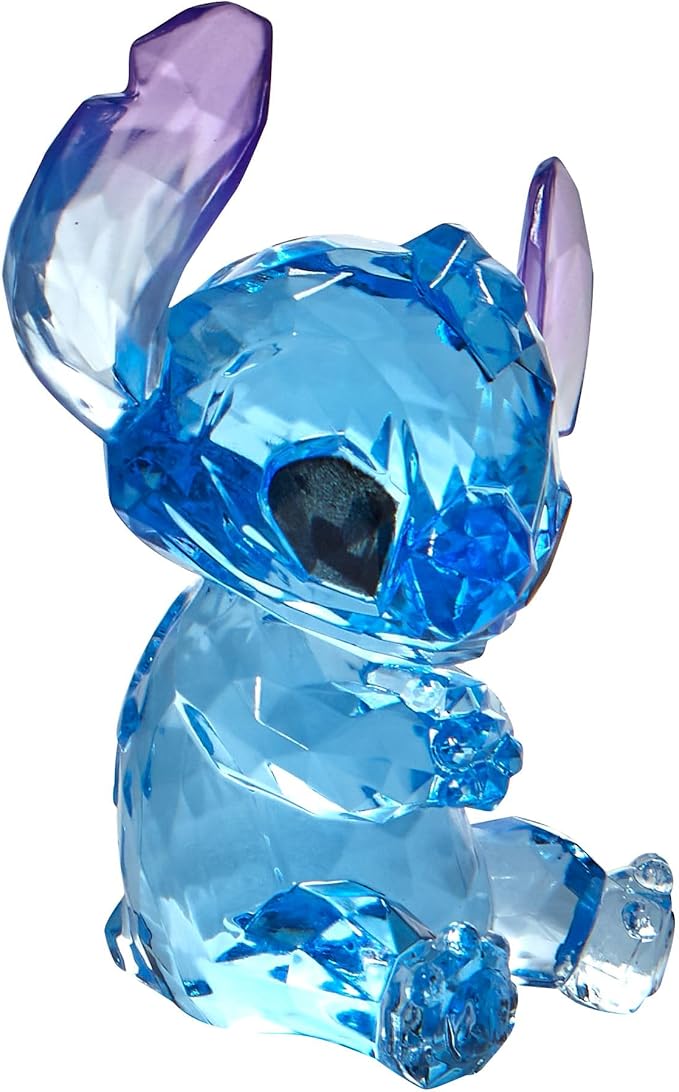 Enesco Facets Disney Lilo and Stitch Figurine, 3.5 Inch, Blue