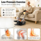 Under Desk Elliptical, Electric Leg Exerciser While Sitting for Seniors Adults, Portable Quiet Elliptical Exercise Machine, Seated Pedal Exerciser with Remote Control, 12 Adjustable Speeds