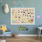 30''x20'' Inch Linen Cork Bulletin Board with Frame, Decorative Pin Board for Office Home and School Wall Decor