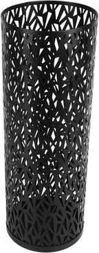 ZJchao Metal Freestanding Round Umbrella Stand Rack Bin for Entryway, Office, Hotel Decor – Large Capacity Storage Holder Compatible with Standard Umbrellas