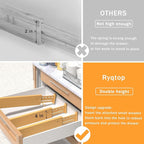 Bamboo Drawer Dividers 4" High, 12.8-18" Adjustable Drawer Organizers for Clothes,Expandable Dresser Separators in Bedroom/Kitchen/Bathroom/Office Organization and Storage,6 Pack