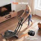 Niceday Elliptical Machine, Elliptical Exercise Machine for Home with Hyper-Quiet Magnetic Driving System, Elliptical Trainer with 15.5IN & 20IN Stride, 16 Resistance Levels, 500LBS Loading Capacity