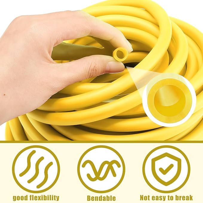 1 Roll Resistance Tubes Exercise Tubing 50ft Exercise Bands Tubing for Therapy, Lower Pilates, Home Workouts, Rehab Core