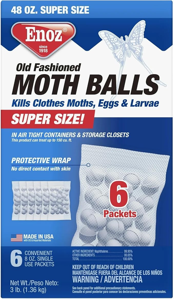 Made in The USA Old Fashioned Moth Balls - 3 Pound