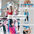 Resistance Bands,Professional Long Non-Latex Elastic Stretch Bands,Exercise Bands for Physical Therapy, Yoga, Pilates, Rehab, at-Home or The Gym Workouts, Strength Training