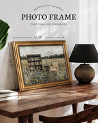 VIYYIEA Vintage Gold Framed Wall Art for Living Room, Books Canvas Prints Home Decor, Fantasy Painting Picture, Bedroom Wall Decor Gifts for Friends or Family -【The Garden of Spirit】-(16L x 12W)