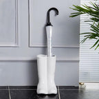 Modern White Decorative Umbrella Stand Indoor,Ceramic Rain Boot Umbrella Holder/ Cane Holder for Entryway,Flower Vase for Home Decor,Decorations for Living Room,Hallway,Office