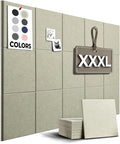 WALLHERO Corkboards for Wall, 59"x36" | 15 Pack | Cork Board Squares, Pin Up Board, Office Board for Wall, Big Bulletin Board, Cork Roll with Adhesive Backing (Sage Green)