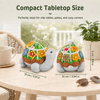 LESES Ashtray, Cute Turtle Cigarette Ashtray with Lid, Smokeless Waterproof Ash Tray Outdoor Resin Ash tray for Patio Home Office Gifts Indoor