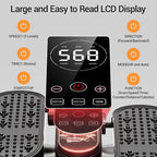 Under Desk Elliptical Machine, Electric Seated Pedal Exerciser, Mini Elliptical Leg Exerciser with Remoter, 12 Level Speeds, Forward & Reverse Direction, Manual & Auto Mode for Home Office