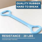 LEZER Figure 8 Resistance Band, Fitness Elastic Rope, Execrise Workout for Arm, Back, Chest and Shoulder, Yoga, Pilates, Stretching, Physical Therapy Equipment
