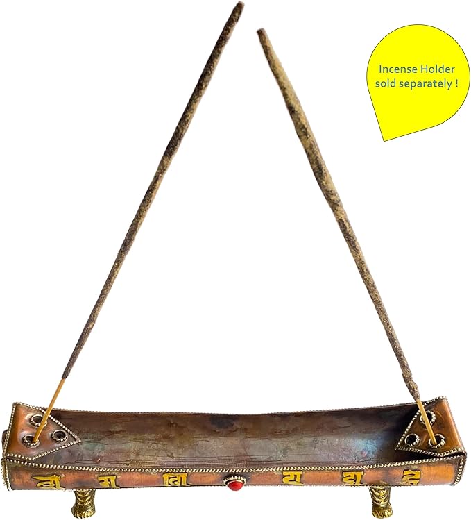 Oud Agarwood Incense Sticks - Artisan Luxury Masala Incense - Rolled Long-Burning (75 Minutes) Extra-Thick Sticks - Exotic Divine Scent for Home, Spirituality & Meditation - Oudh