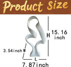 15" Modern Abstract Ribbon Decorative Sculpture, Knot Sculptures,Home Decor,Coffee Table Statues,Dining Living Room Desk Decor（Milky White）