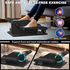 Under Desk Elliptical Machine, Electric Ellipse Leg Exerciser for Senior, Quiet and Compact Electric Seated Pedal Exerciser for Home with Display Monitor, Remote Control and 12 Adjustable Speeds