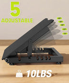 Slant Board for Calf Stretcher,600lbs Weight Capacity Adjustable Incline Balance Board for Squat Home Gym or Commercial Exercise Equipment