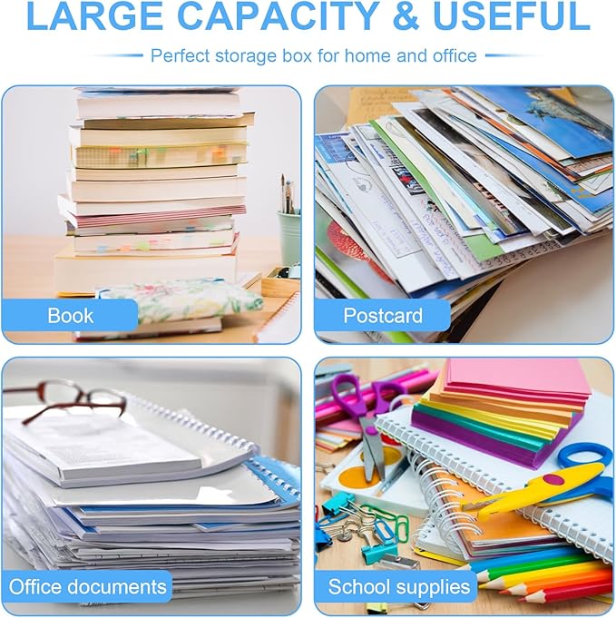 (2 PCS) Magazine Protectors for Collectors – Clear Magazine Display Case, Storage Box for Birth Certificates, Books, Newspapers, Comics – 12 x 9 x 0.8 inch