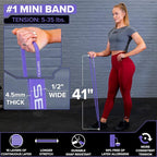 SERIOUS STEEL FITNESS Assisted 41" Pull-Up Band, Resistance & Stretch, Powerlifting & Pull-up Assist Loop (Single Band)