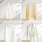 MIZGI 50 Pack White Velvet Hangers - No Shoulder Bumps, Heavy Duty Non-Slip Chrome Hooks for Jackets, Coats, Pants